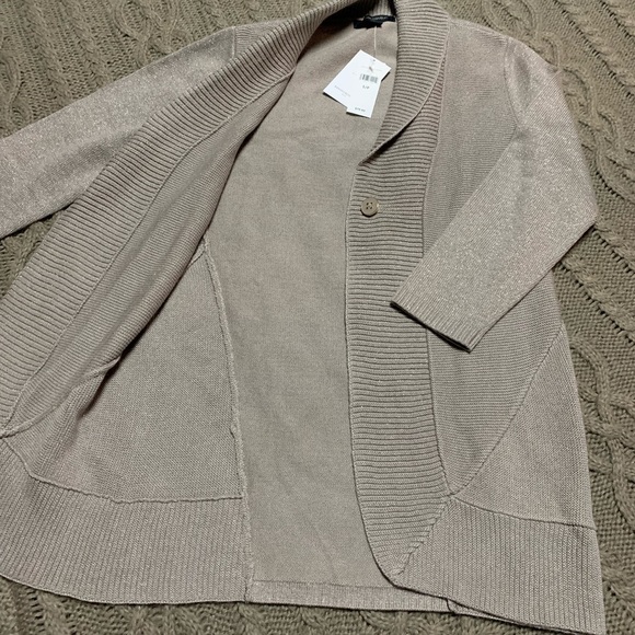 Banana Republic Gold Thread Holiday Cardigan - Picture 3 of 6